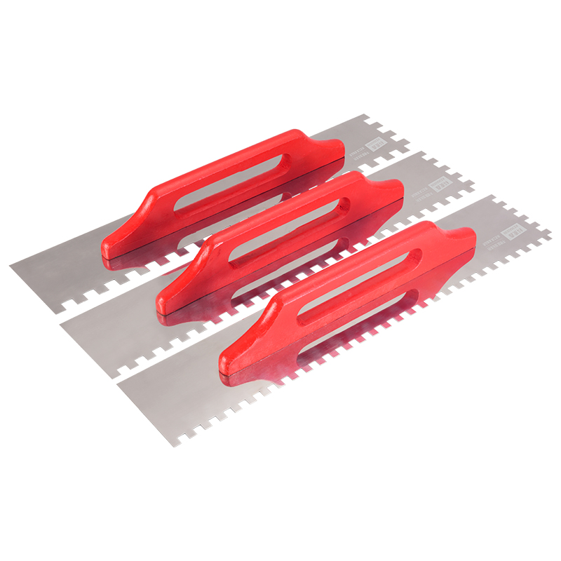 抹泥刀大号加长锯齿抹子不锈钢大板铺贴批灰刀瓷砖胶刮浆拉槽刮板