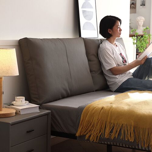 头层牛皮床e头靠垫软包真皮床上靠背垫榻榻米无床头靠包Y靠枕床靠