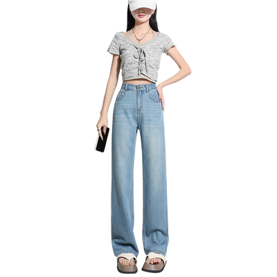 天丝牛仔裤女2025年春夏新款