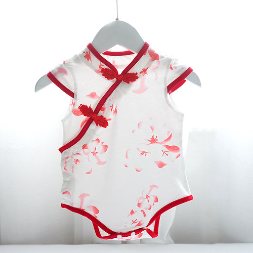 精梳棉衣服薄款婴儿夏顾