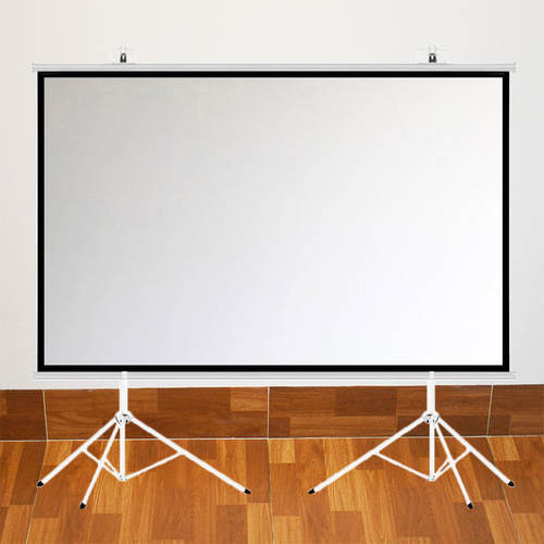 150寸投影幕布支架式幕布双支架