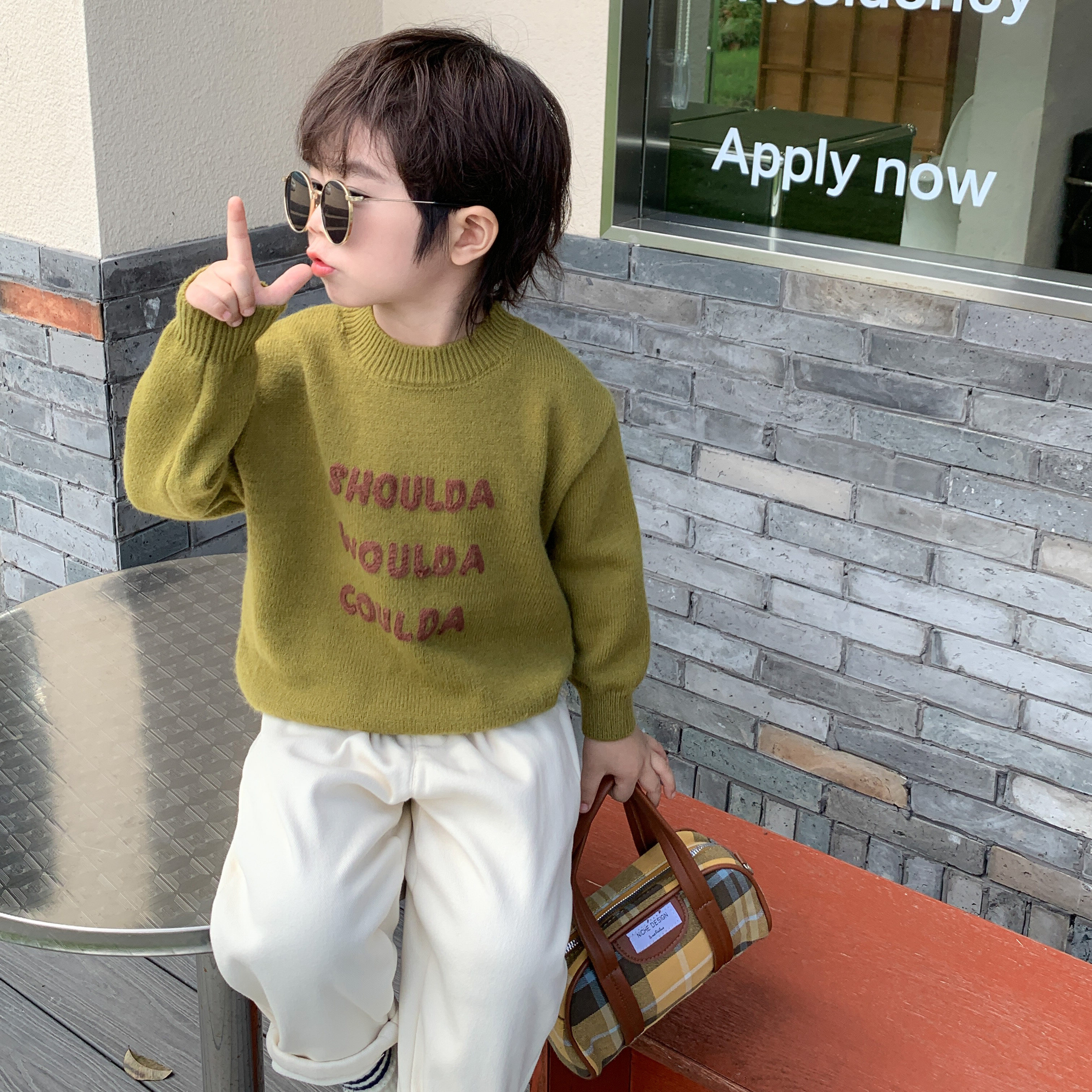 洋气男童毛衣套头2025秋季新款儿童针织衫帅气小男孩棉线衣潮宝宝