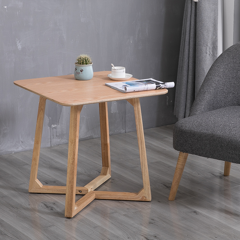 方形原木色客厅家用洽谈室茶几