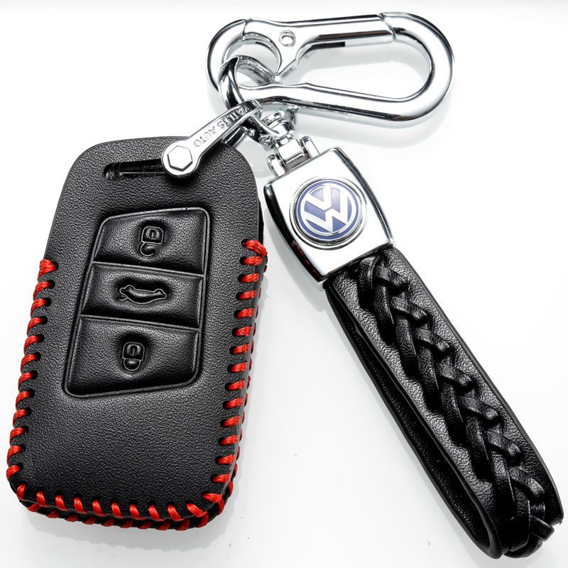 专用帕萨特改款真皮钥匙套扣包