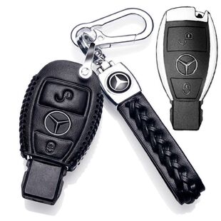 专用12-22年款奔驰B级改款B180/B200/B260真皮车钥匙套高档包绳扣