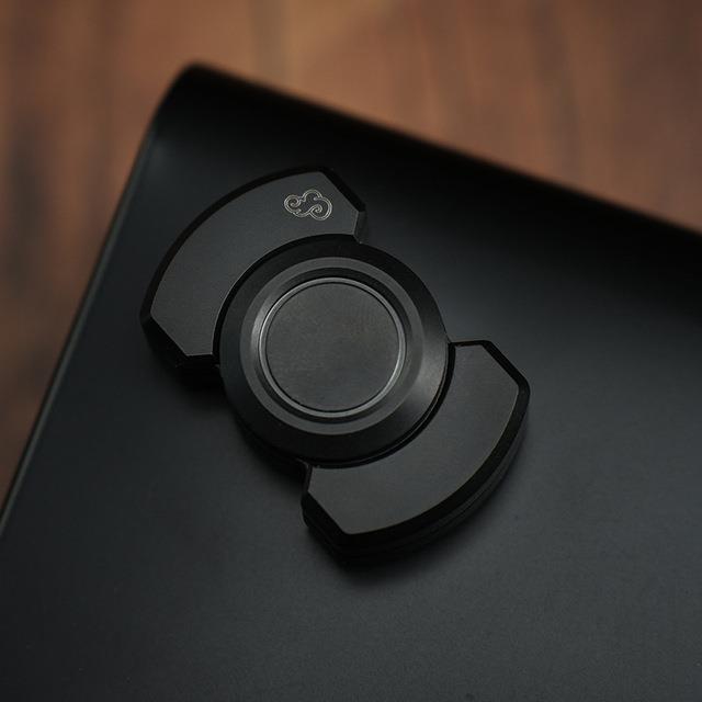 3合1变形指尖陀螺啪啪币EDC减压推牌解压玩具不锈钢三体小方块