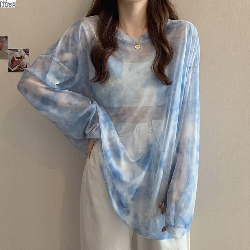 海边防晒衫可下水沙滩度假温泉薄外套百搭宽松泳衣外搭比基尼罩衫