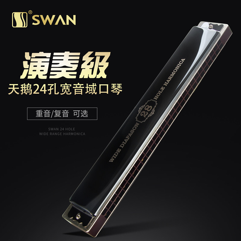 德国进口音簧28孔复音C调口琴高级成人专业演奏级重音初学者学生