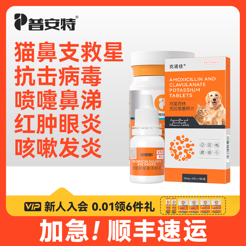 普安特猫鼻支套餐猫咪打喷嚏