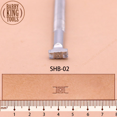 美国巴里金皮雕印花工具编织纹