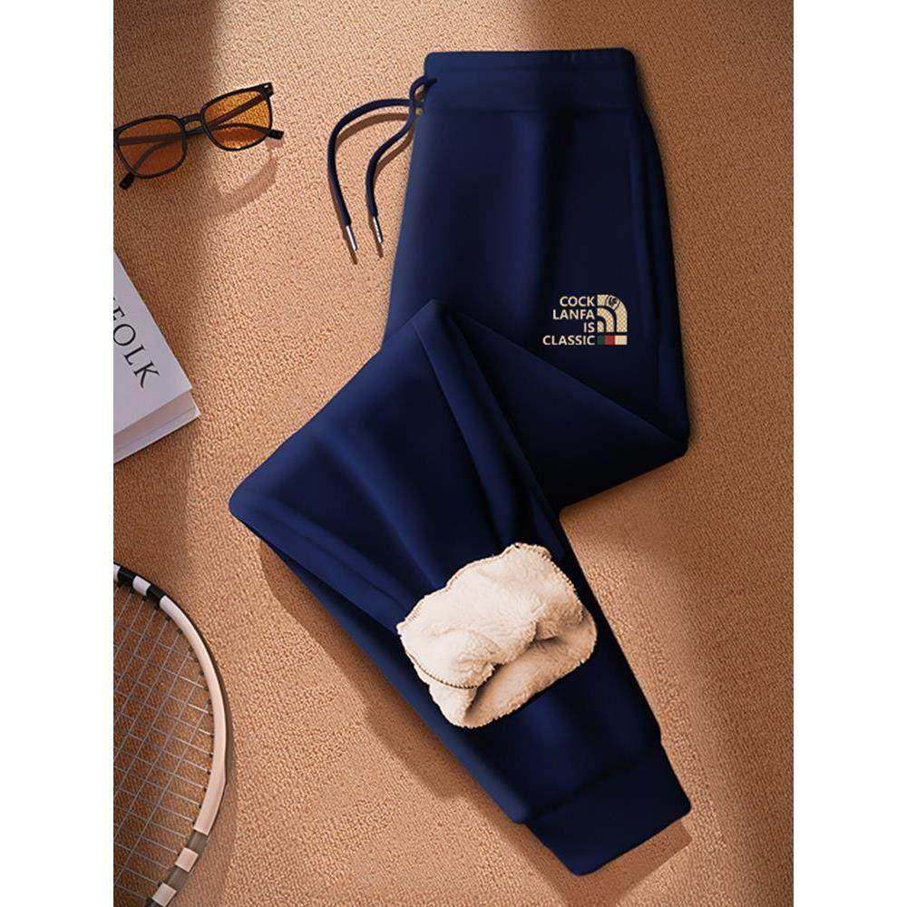 Mostarsea~加厚羊羔绒运动卫裤男士冬季加绒保暖大码宽松外穿棉裤,男装,大码下装,淘宝优惠券,粉丝福利购,淘宝优惠卷