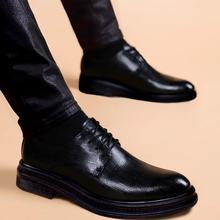 皮鞋男2025新款商务正装休闲真皮尖头英伦软底内增高新郎结婚潮鞋