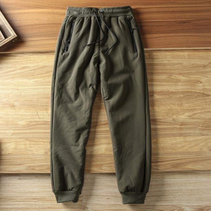 冬天的马罗里奥！羔羊绒加厚冬季保暖男士运动裤和休闲裤