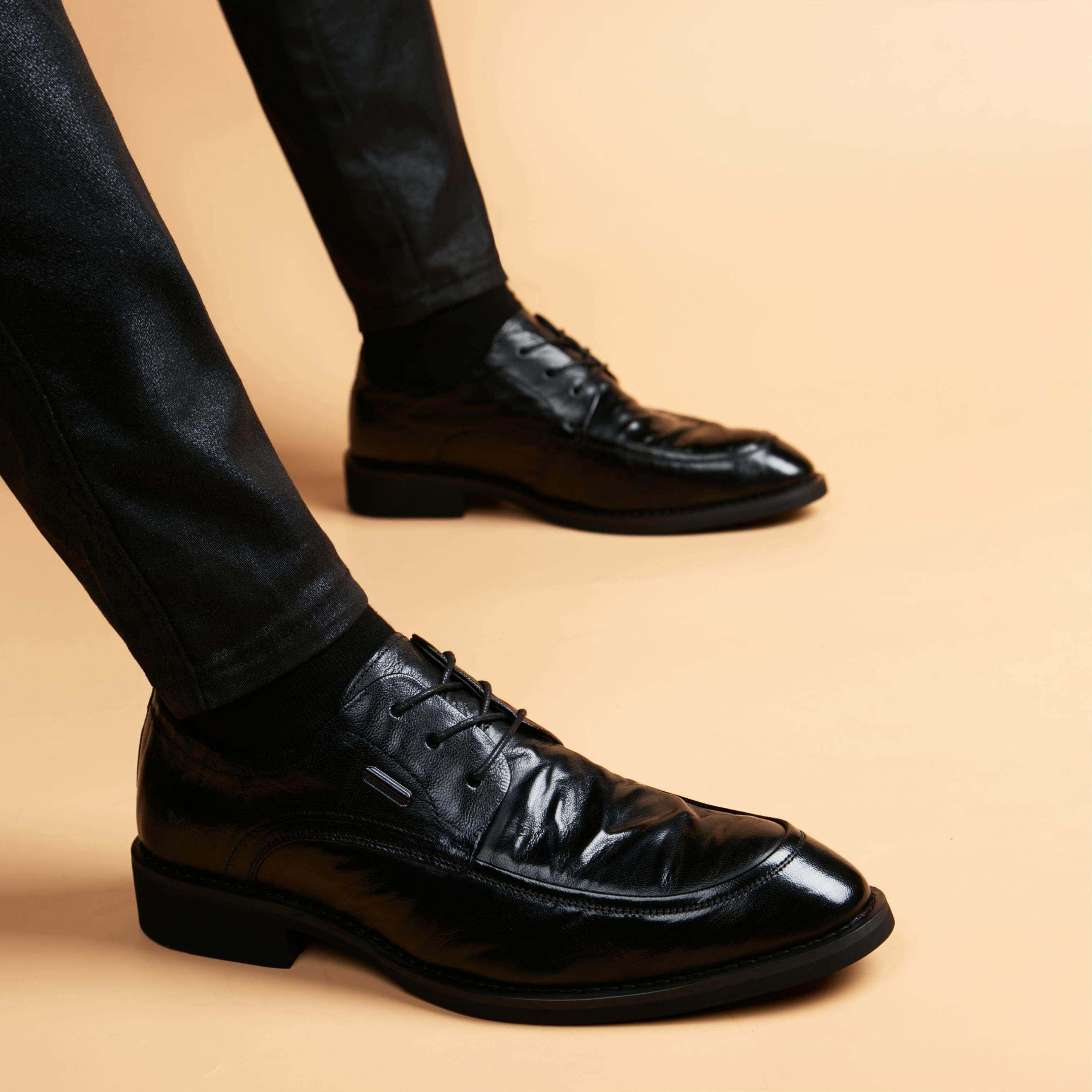 高端头层羊皮秋冬男士皮鞋男英伦休闲真皮加绒德比鞋保暖正装男鞋,流行男鞋,正装皮鞋,淘宝优惠券,粉丝福利购,淘宝优惠卷