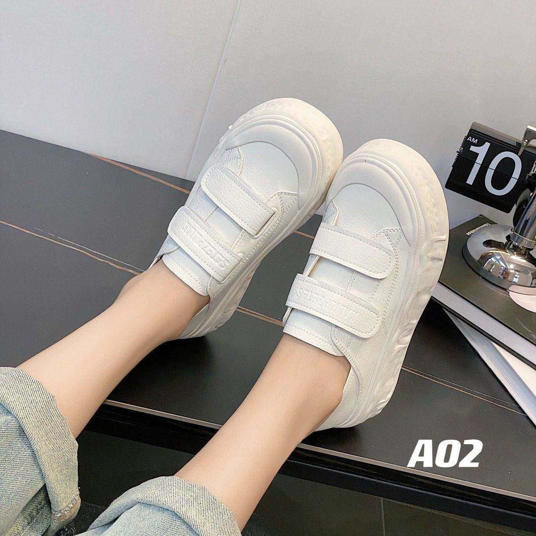 香港踩后跟小白鞋女2025春秋新款懒人魔术贴厚底透气真皮学生板鞋,女鞋,休闲板鞋,淘宝优惠券,粉丝福利购,淘宝优惠卷