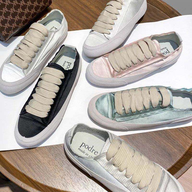 香港2025春季平底小白鞋绸缎西班牙小众鞋帆布鞋女单鞋运动休闲鞋,女鞋,时尚休闲鞋,淘宝优惠券,粉丝福利购,淘宝优惠卷