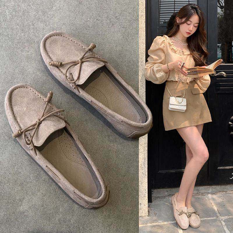 香港trbottom品牌女式平底豆豆鞋2025春秋季新款舒适软底孕妇鞋真,女鞋,乐福鞋（豆豆鞋）,淘宝优惠券,粉丝福利购,淘宝优惠卷