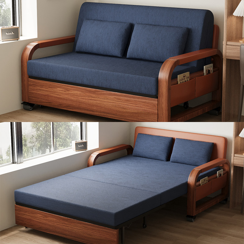 沙发床折叠两用新款可长期睡单人躺椅小户型客厅多功能伸缩推拉床