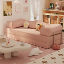 模块压缩沙发床折叠一体两用新款 懒人榻榻米 客厅双人可以长期睡