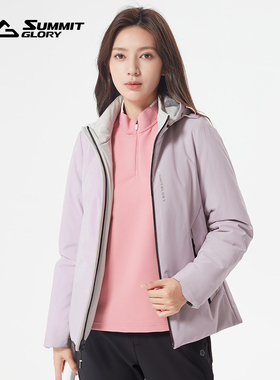 【专柜同款】揽胜天下白鸭绒双面穿羽绒服外套女休闲上衣WB7536
