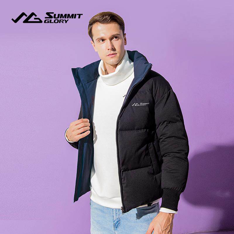 【专柜同款】揽胜天下户外休闲外套女秋冬穿棉服立领夹克外套男