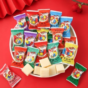 WoWo上海喔喔奶糖正宗大公鸡奶糖8090怀旧糖果休闲小零食年货喜糖