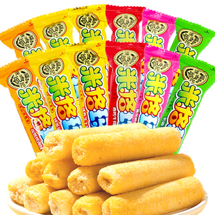 徐福记米格玛米果卷散装42根夹心米棒咸香芝士非油炸膨化休闲零食