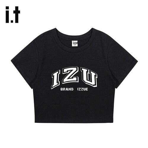 izzue官方短袖T恤女款夏季辣妹