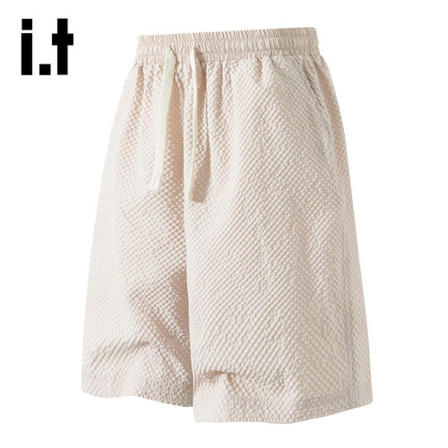 izzue官方直筒速干五分短裤男