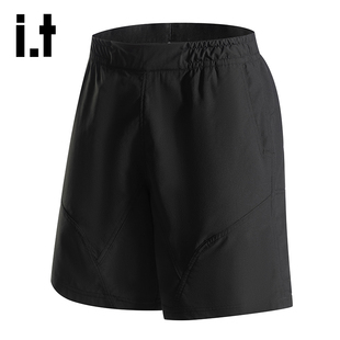 清爽透气轻薄简约运动五分裤 型短裤 子6M 挺括版 it：izzue官方夏季