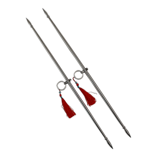 峨眉刺古典舞一体不锈钢传统武术双锋挝峨眉针32cm45cm无尖未开刃