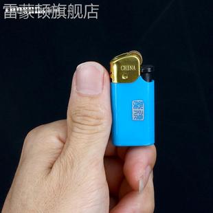 迷你滑轮打火机一次性砂轮老式火石滚轮齿轮明火短款个性创意潮男