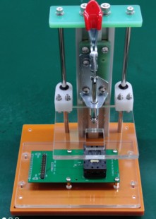 PCB烧录测试夹具 探针 弹簧针 测试架 下载编程烧录2.54 2.0 1.27