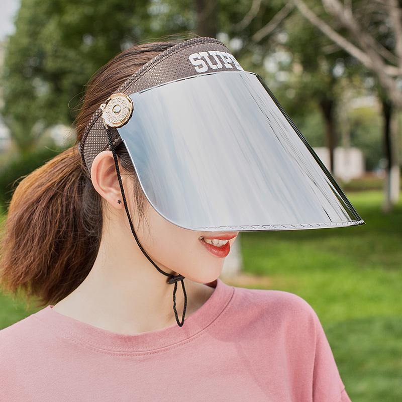 女士夏季电动车防晒遮阳帽