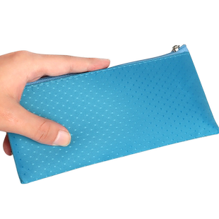 杰利 防水票据袋a6收纳袋交通卡身份证卡包证件卡片袋小号便携装车票钢笔零钱袋 文具袋拉链袋文件袋定制LOGO