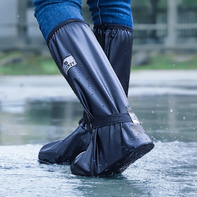 雨鞋套防水防滑防雪防雨鞋套下雨天外穿男士长筒水鞋高筒套鞋雨靴