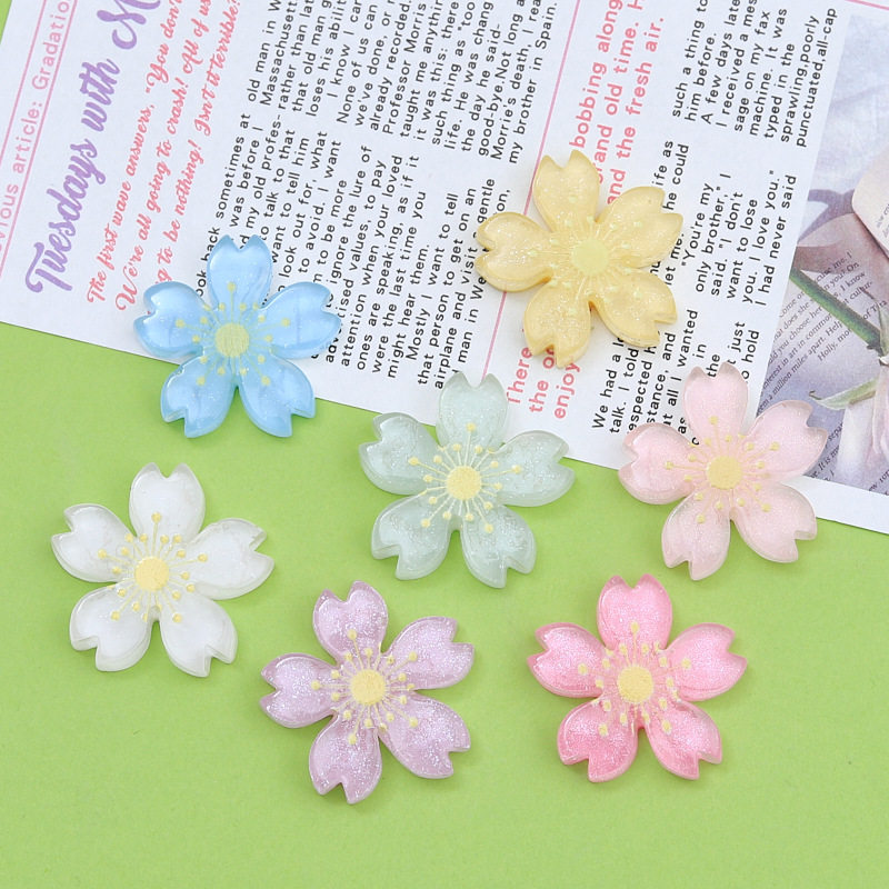 樱小花diy树脂配件创意新款奶油胶手机壳饰品 滴胶材料头饰