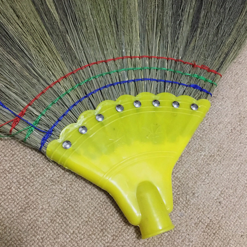 厂家家用软毛扫把凤尾草扫把软芒草笤帚扫帚草编扫帚八钉扫把