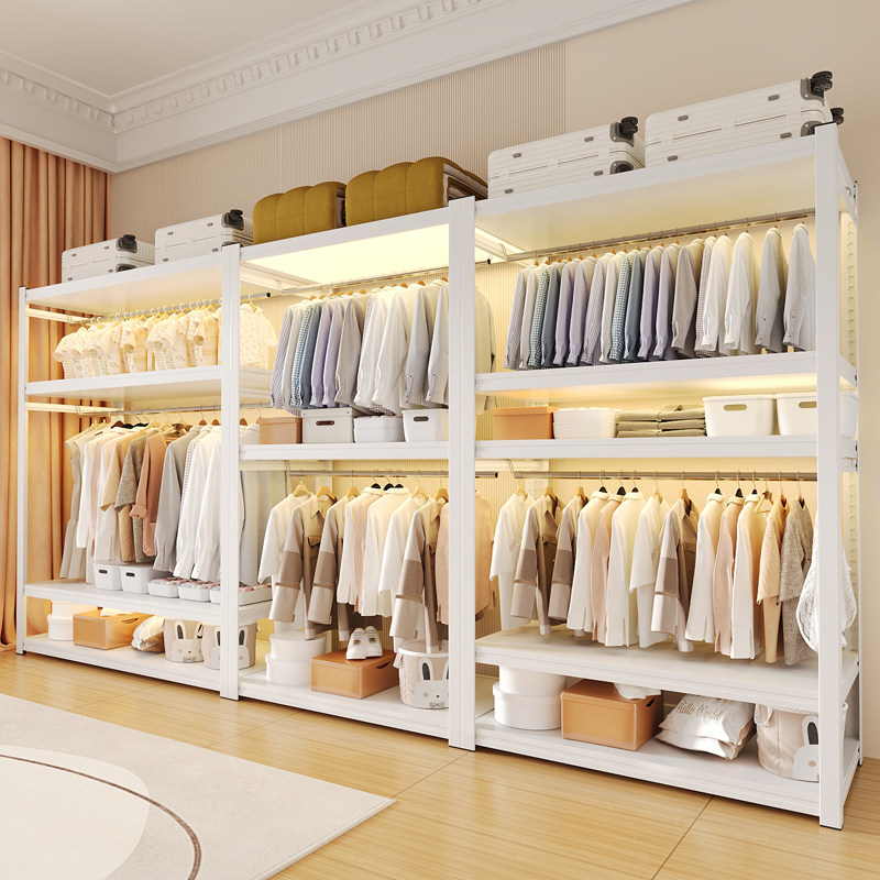 货架衣柜简易组装家用出租房铁艺角钢金属钢制衣柜加厚加粗全钢架,3C数码配件,USB多功能数码宝,淘宝优惠券,粉丝福利购,淘宝优惠卷