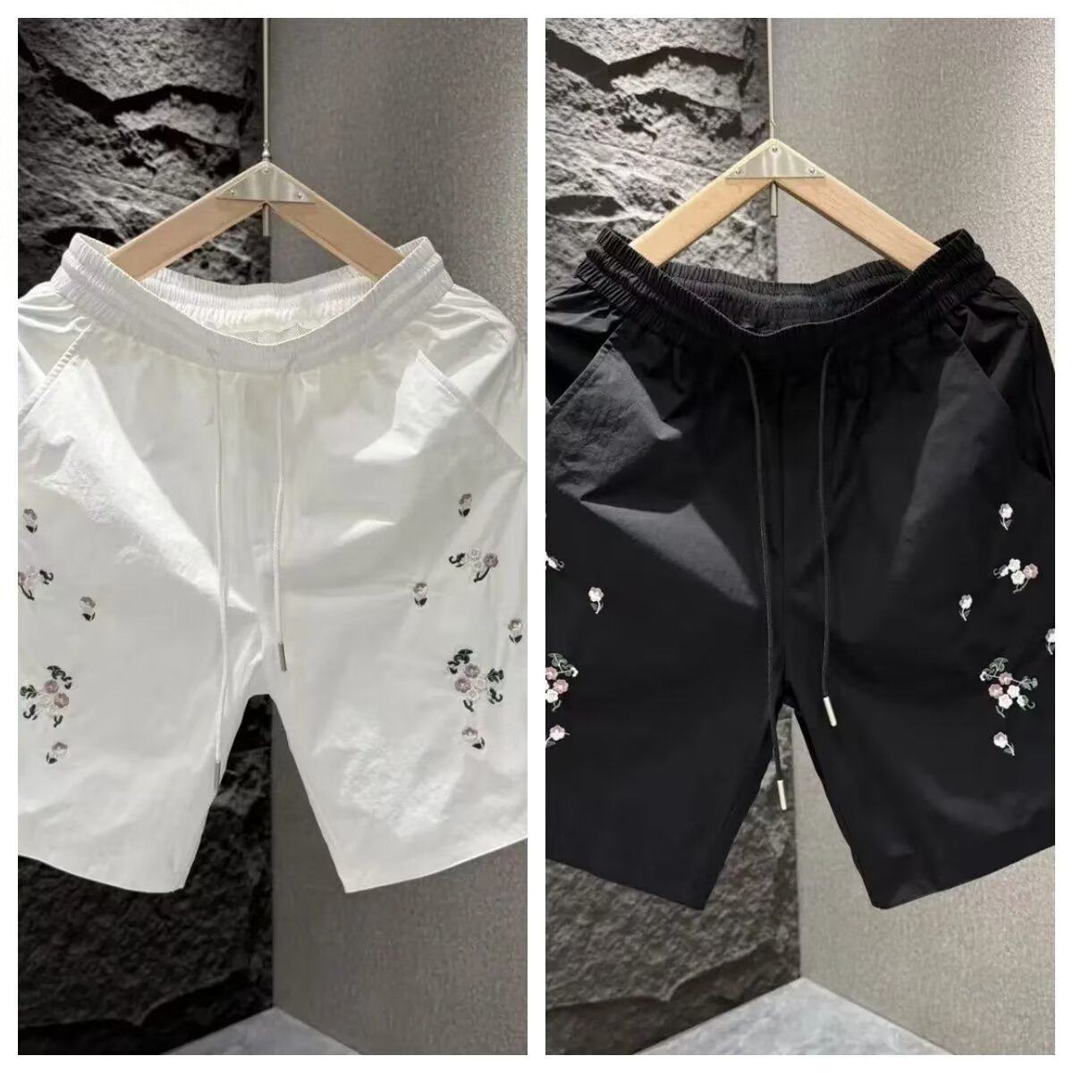 男士休闲短裤夏季潮牌宽松速干大裤衩子印花新款五分沙滩裤男欧货,男装,短裤,淘宝优惠券,粉丝福利购,淘宝优惠卷