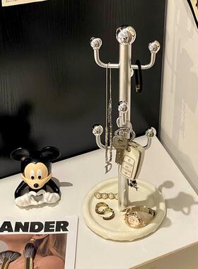 钥匙收纳玄关入户摆件高级创意轻奢高档入门门口挂架子托盘钥匙架