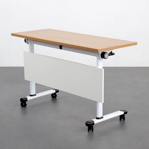 折叠培训桌带置物架长条桌可移动拼接组合会议桌加厚钢架办公桌