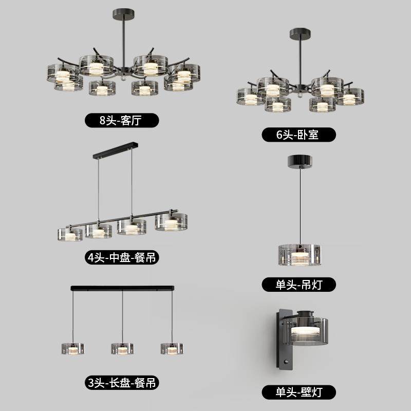 意式极简环影客厅吊灯大气设计师创意高级感现代餐厅大厅主灯具
