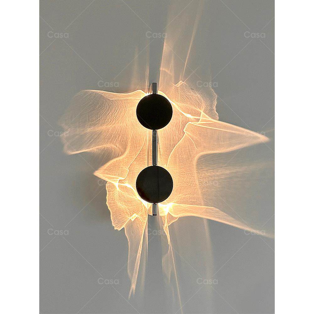 设计师创意波纹光影壁灯中古客厅墙角氛围灯卧室轻奢艺术灯casagd