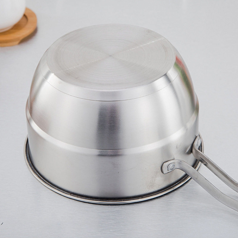 双层不粘锅韩式复合蒸锅 20cm多功能蒸蛋不锈钢锅加厚不锈钢奶锅