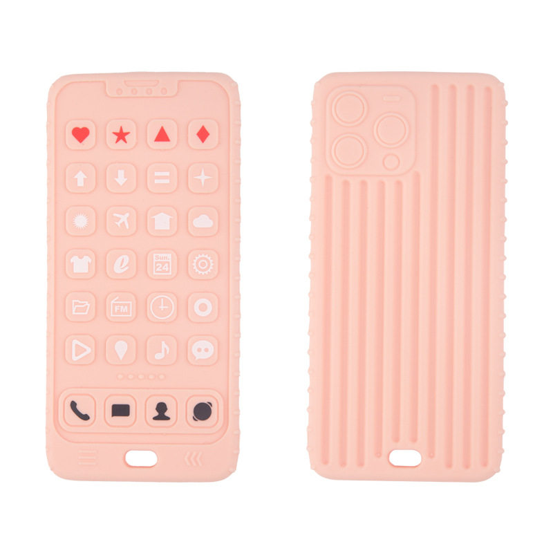 遥控器计算器游戏手柄手机相机牙胶磨牙棒牙牙乐婴儿硅胶咀嚼玩具