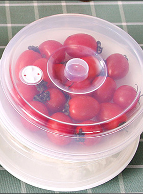 日本KOMEKI.微波炉加热盖-大小号多用透明易清洁隔油圆盖耐热PP盖