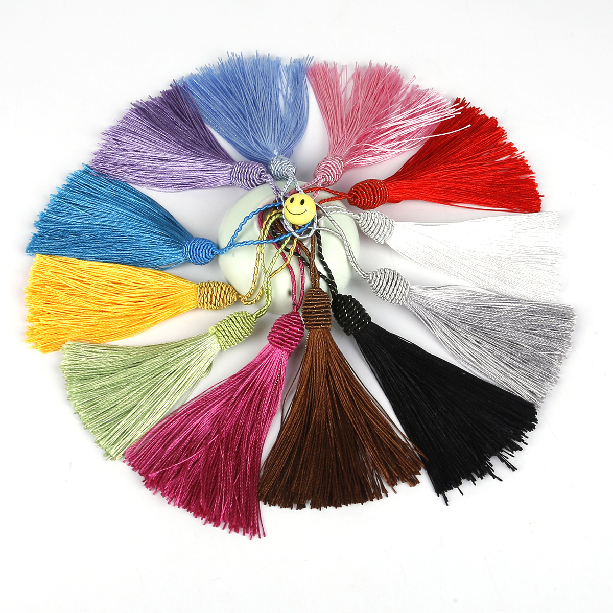 涤纶线螺丝球流苏穗子手工diy灯笼车挂中国结饰品配件穗材料配件