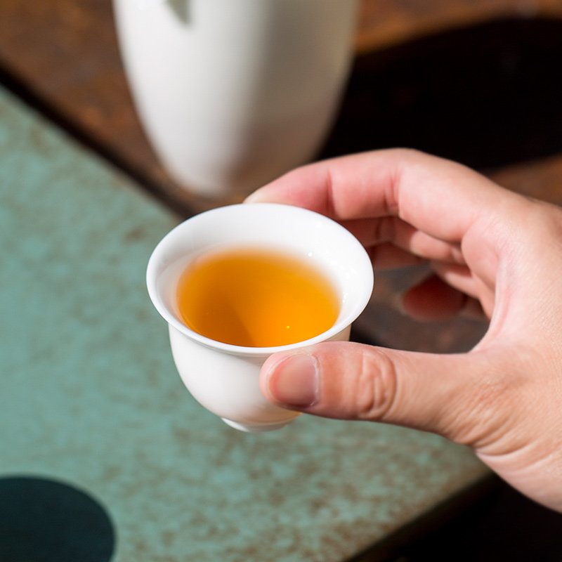 碌心  德化白瓷茶杯品茗杯单人杯茶具东方艺术莹润如玉白如凝脂