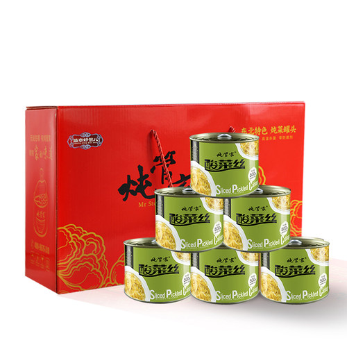 东北酸菜罐装礼盒6罐装